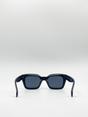 Black SVNX Black Plastic Oversized Frame Square Sunglasses, Image 4 of 4