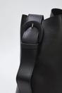 Black Wide Strap Bucket Shoulder Bag, Image 3 of 4