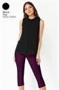 Plum Cropped Stretch Trouser, Image 5 of 7