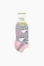 Grey Sheep Bamboo Trainer Socks in Grey Marl, Image 4 of 4