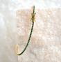 Gold Emerald Gemstone Gold Vermeil Tennis Bracelet, Image 2 of 2