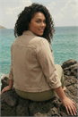 Natural  Curve Mid Wash Denim Jacket, Image 3 of 4