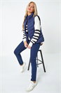 Navy Petite Quilted Padded Gilet, Image 1 of 5