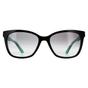 Black Calvin Klein Black Rectangle Black Teal Grey Gradient Sunglasses, Image 1 of 4