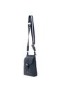 Navy 'Eclisse Cuoio' Real Leather Crossbody Bag, Image 3 of 4