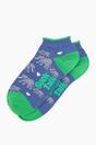 Blue Baby Elephants Bamboo Trainer Socks in Blue, Image 3 of 4