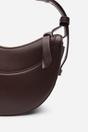 Dark Brown Envie Crescent Faux Leather Shoulder Bag, Image 3 of 6