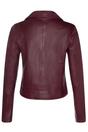 Burgundy Leather Brando Biker Jacket -Loughton, Image 2 of 4