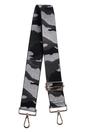 Silver Sarta Silver Glitter Camouflage Woven Bag Strap, Image 1 of 2