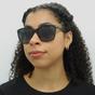 Black Emporio Armani Black Rectangle Black Grey Gradient 4060 Sunglasses, Image 6 of 6