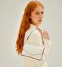 White The Munro White Leather Shoulder Bag, Image 7 of 7