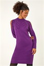 Purple Dusk Sparkle Shoulder Jumper Dress, Image 4 of 5