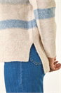 Stone Soft Stripe Knit Jumper, Image 5 of 5
