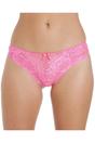 Pink 2 Pack Floral Lace Thong, Image 1 of 4