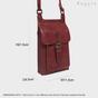 Red 'MYLA' Real Leather Mobile Phone Crossbody Bag, Image 6 of 6