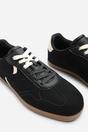 Black Where's That From Black Anaiah Low Profile Side Panel Detailed Trainer, Image 2 of 3