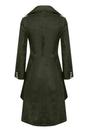 Green Womens Gothic Victorian Coat-Accra, Image 3 of 4