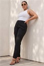 Black Curve Straight Smart Trousers, Image 1 of 4