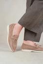 Khaki 'Pegasus' Slip On Trim Loafers With Accessory Detailing, Image 2 of 3