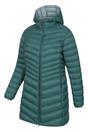 Green Florence Long Padded Jacket, Image 3 of 4