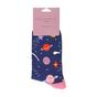 Navy 1 Pack Novelty Space Enthusiast Bamboo Socks, Image 3 of 3