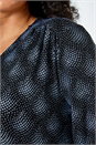 Silver Curve Glitter Sparkle Tunic Top, Image 6 of 6