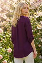 Purple Heart Button Detail Shirt, Image 3 of 4
