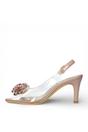 Pink Women’s Crystal Heel Sandals - Mira 01, Image 5 of 7