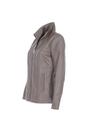 Taupe Casual Leather Jacket with Classic Collar, Image 3 of 5