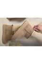 Camel Jazlyn Faux Fur Lined Ankle Platform Mini Boots, Image 3 of 8