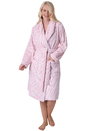 Pink Supersoft Printed Bathrobe, Image 1 of 5