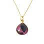 Gold 18ct Gold Vermeil Plated Ruby Necklace, Image 1 of 1