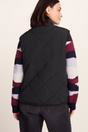 Black Juni Relaxed Fit Shower Resistant Gilet, Image 3 of 6