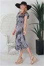 Black Julianna Printed Reversible Dress, Image 1 of 5