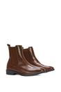 Brown XY LONDON Brown 'Nala' Chelsea Flatform Ankle Boots Pull On, Image 3 of 7