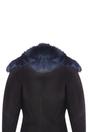 Navy Toscana Sheepskin Suede Trench Coat, Image 7 of 7