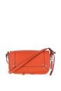 Orange 'Blossom' Flap Over Real Leather Shoulder Bag, Image 1 of 4