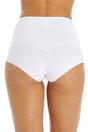 White High Waist Seamless Floral Briefs, Image 3 of 4