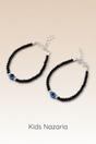 Black Baby Nazaria Evil Eye Black Beaded Bracelet/Anklet, Image 1 of 2