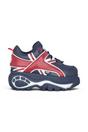Red Womens Platform Fashion Trainers 1339-14, Image 1 of 6