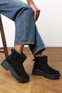 Black 'Esme' Platform Ankle Boots, Image 1 of 7