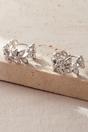 Silver Mia Gioielli Silver Sterling Silver Olive Leaf CZ Sparkly Hoops, Image 3 of 3