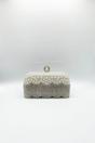 Silver Vintage Pearl and Diamante Clutch Bag, Image 2 of 5