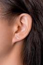 Gold Mia Gioielli Gold Sterling Silver Giraffe Dainty Stud Earrings, Image 3 of 3