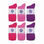 Pink 12 Pairs Diabetic Bamboo Socks, Image 5 of 5