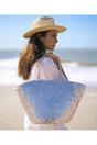 Silver Pia Rossini Silver Miller - Straw Beach Basket, Image 1 of 1