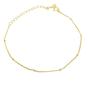 Gold Gold Plated Dainty Satellite Chain Stacking Bracelet, Image 1 of 1