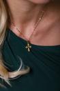 Gold Cross Pendant Necklace with Gift Box, Image 2 of 7