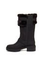 Black Igloo Long Boots, Image 3 of 6