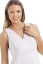 White Camille Lingerie White Embroidered Chemise Full Slip, Image 5 of 5